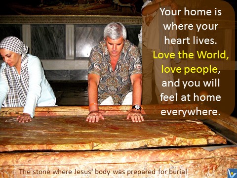 Love the World quotes Jesus stone, Vadim Kotelnikov
